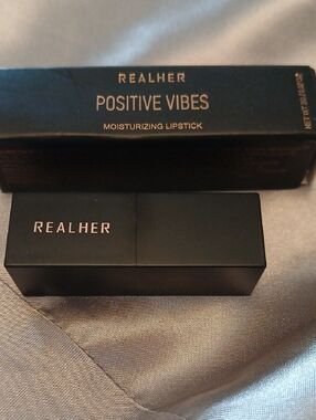 RealHer Positive Vibes Moisturizing Lipstick in Black Case